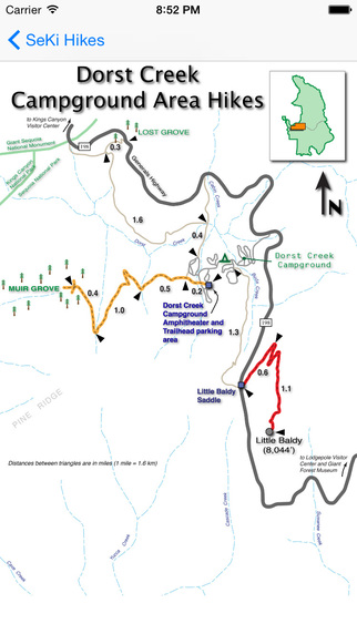 【免費旅遊App】Hiking Sequoia/King Canyon National Parks-APP點子