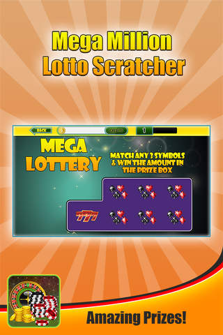 Mega Million Lotto Scratch Mania 777 - Play Casino Coin Vegas Big Cash Shake Lottery screenshot 3