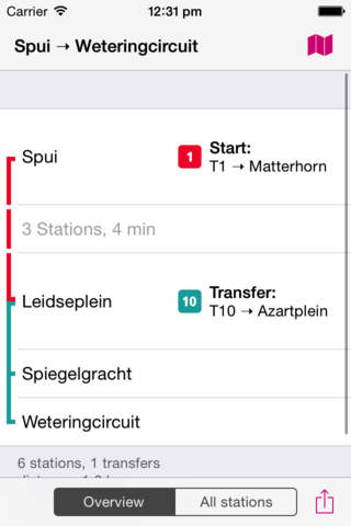 Amsterdam Rail Map Lite screenshot 4