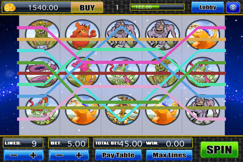 Slots Monster Casino Pro Build Wild Slot Machine and Lucky Spins Game screenshot 4