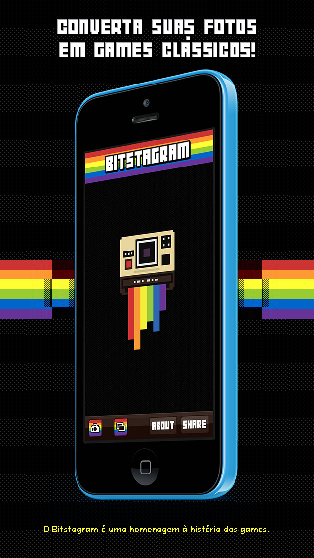 Screenshot do app Bitstagram