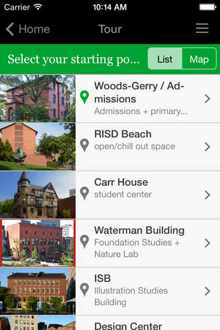 RISD Mobile Tour screenshot 2