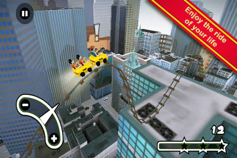New York 3D Rollercoaster Rush screenshot 2