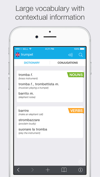 【免費書籍App】Translations: Italian - English Dictionary-APP點子