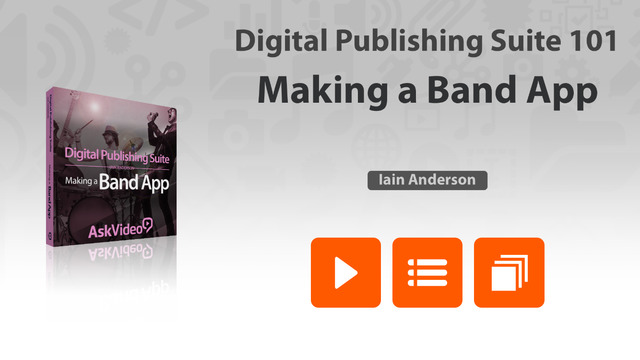 Making a Band App For Digital Publishing Suite