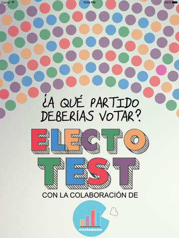 【免費生活App】ElectoTest: ¿A qué partido debería votar?-APP點子