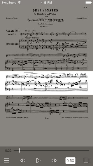 【免費音樂App】Beethoven Violin Sonatas - SyncScore-APP點子