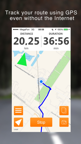 Track My Route - GPS walking and hiking tracker with compass