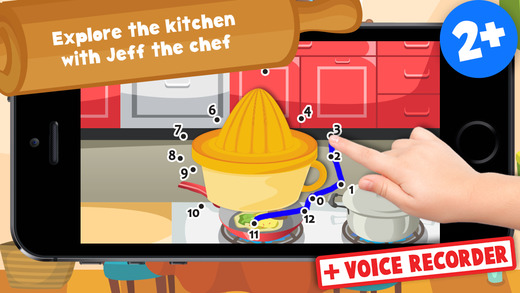 Kids Cooking Puzzle Teach me Tracing Counting - Learn about the kitchen and how to cook your favorit