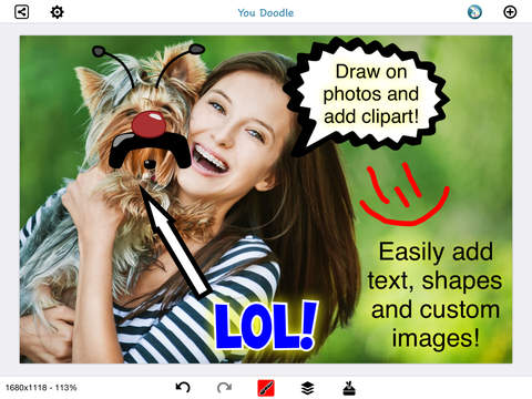 【免費攝影App】You Doodle — 在照片上绘画，适用于Dropbox、脸谱网、推特，可以与