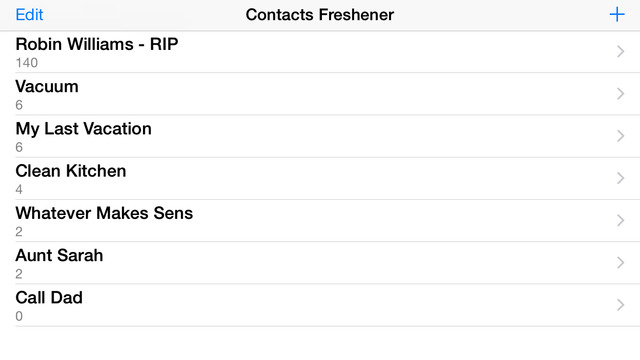 【免費生產應用App】Contacts Freshener-APP點子