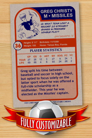 FREE Soccer Card Template — Create Personalized Starr Cards screenshot 4