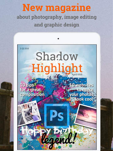 【免費書籍App】Shadow & Highlight A new magazine about Photoshop, photography, photo editing and graphical design-APP點子