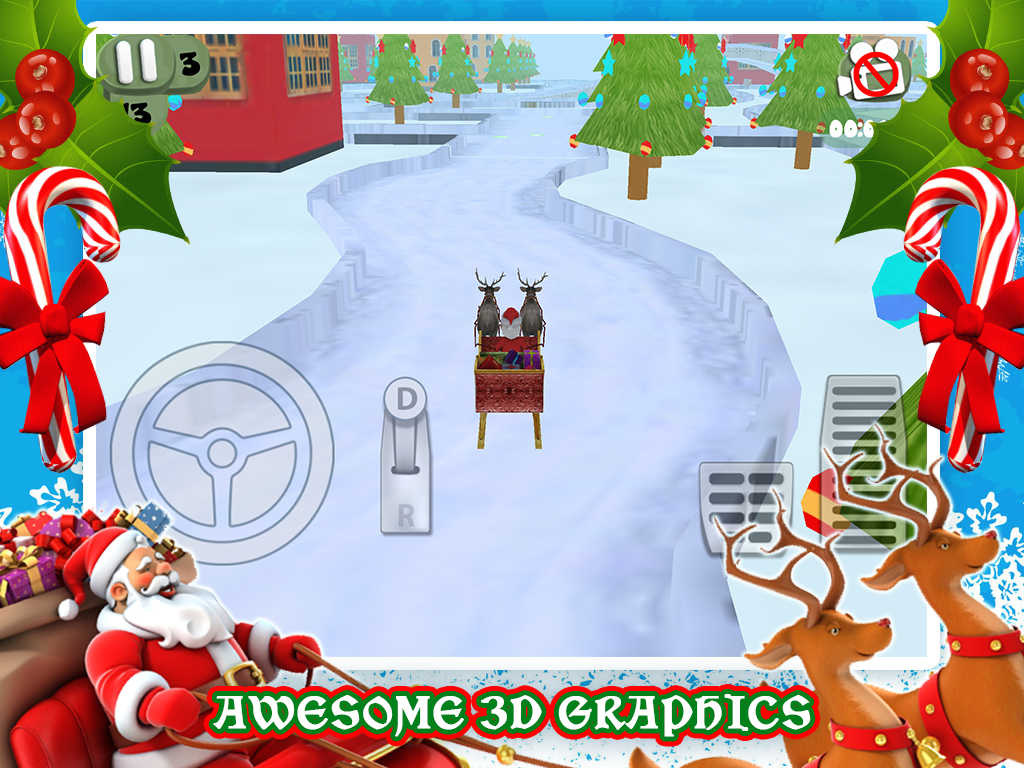 App Shopper: 3D Santa's Sleigh Christmas Parking Game PRO (Games)