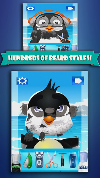 【免費遊戲App】Aaaaaaaah Shave Mr Penguin Toca Hair Salon Doctor-APP點子