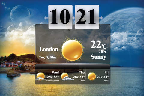 Amazing Weathers Clock screenshot 3