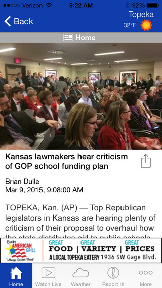 【免費新聞App】Kansas First News - Topeka News and Weather-APP點子