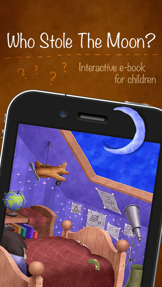 【免費書籍App】Who Stole The Moon? - Interactive e-book for children (iPhone version)-APP點子