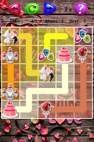 A best Valentine love flow free brain puzzle game:Connect your valentine accessories screenshot 2
