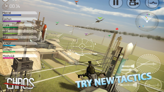 【免費遊戲App】CHAOS Combat Copters HD -­ #1 Multiplayer Helicopter Simulator-APP點子