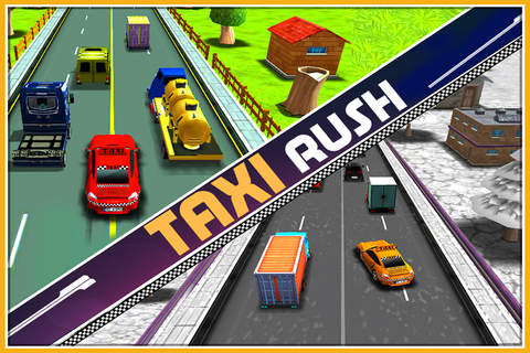 Taxi Rush ( 3d Racing and Driving in Traffic Game ) screenshot 2