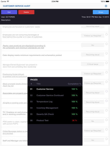 【免費生產應用App】EZ FORMS : Checklist & Audit Compliance-APP點子