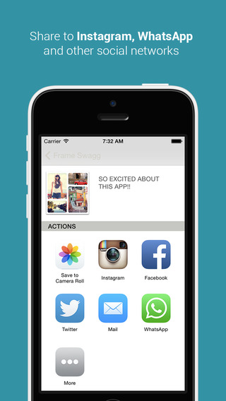 【免費生產應用App】Frame Swagg - Photo collage maker to stitch pic for Instagram FREE-APP點子