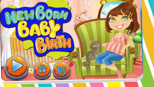 Newborn baby birth – Little doctor and mother care game