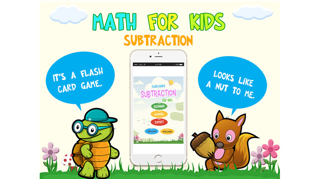 Subtraction for Kids: Animal Flash Cards