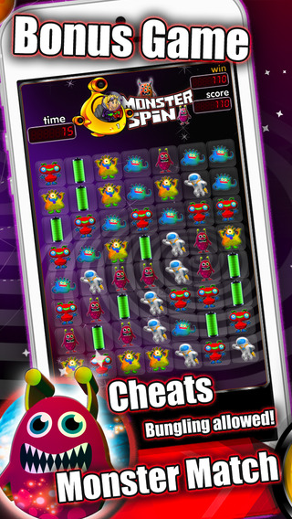 【免費遊戲App】Monster Spin - Crazy German slot machine & Match-3-APP點子