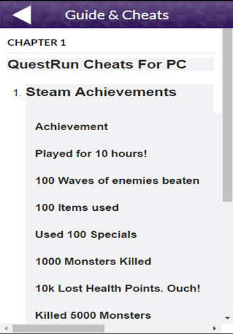Game Guide for QuestRun version screenshot 2