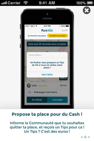 ParkYoo : Le 1er Parking Communautaire qui vous rémunère ! screenshot 3