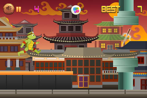 A Turtle Warrior Jump - Ninja Zombie on the Run for Glory Free screenshot 4
