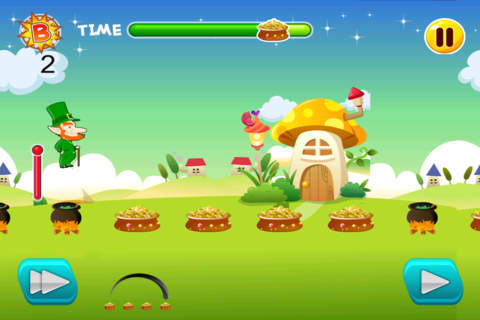 St. Patrick's Day Leprechaun Leaping Over Prize Gold Game screenshot 2