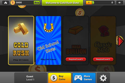 Gold Rush Slot Machines - Mega Win Casino screenshot 4