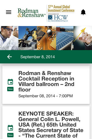 Rodman & Renshaw Conference screenshot 2