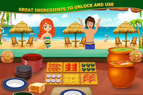 Beach Party Cookout Fever: Delicious Oceanside Cooking Scramble FREE screenshot 4