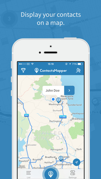 【免費生產應用App】ContactsMapper-APP點子