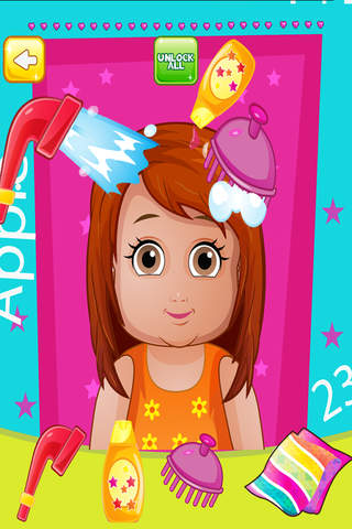 A Baby Beauty Salon HD: Hair & dressup game for little girls screenshot 2