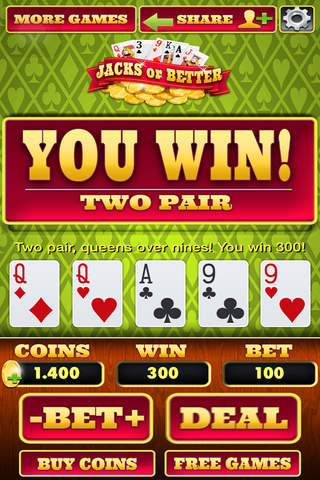 `` Ace Video Poker Air! screenshot 3
