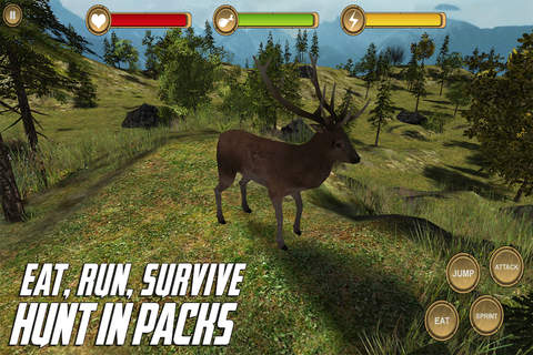 Stag Deer Simulator HD Animal Life screenshot 2