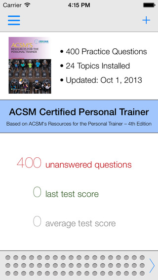 ACSM CPT Test Questions Answers