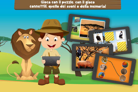 Milo's Mini Games for Tots, Toddlers and Kids of age 3-6 - Safari, wildlife and wild animals photo screenshot 2
