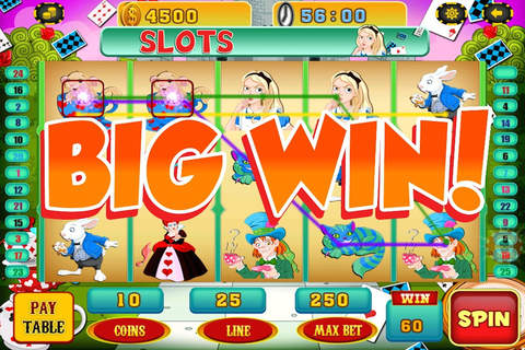 A Lucky Rabbit Slots Game - Vegas Wonderland Casino Games HD screenshot 3