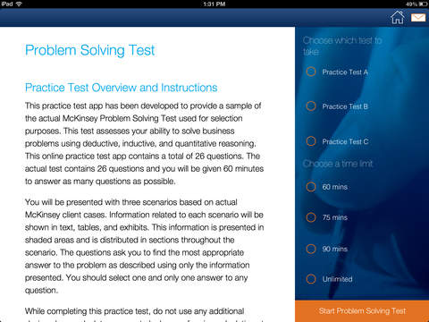 【免費教育App】McKinsey Problem Solving Practice Test-APP點子