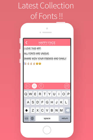 Better Fonts Pro - Cool Text Keyboard for iOS 8 Text Styles & Emoji Font For iMessage, Kik, Twitter, Facebook, Instagram & More! screenshot 4