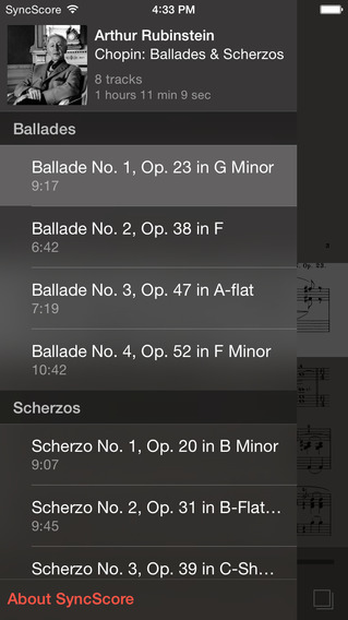 【免費音樂App】Chopin Ballades & Scherzos - SyncScore-APP點子