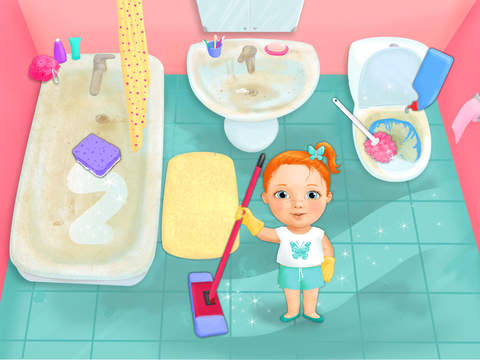 Sweet Baby Girl Clean Up - Kitchen, Bath and Bedroom для iPad