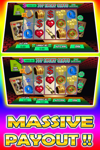 777 Lucky Play Slots Casino Machines With Free Roulette and Vegas Blackjack Jackpot screenshot 2