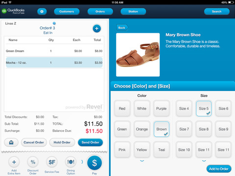 QuickBooks Point of Sale Retail powered by Revel Systems